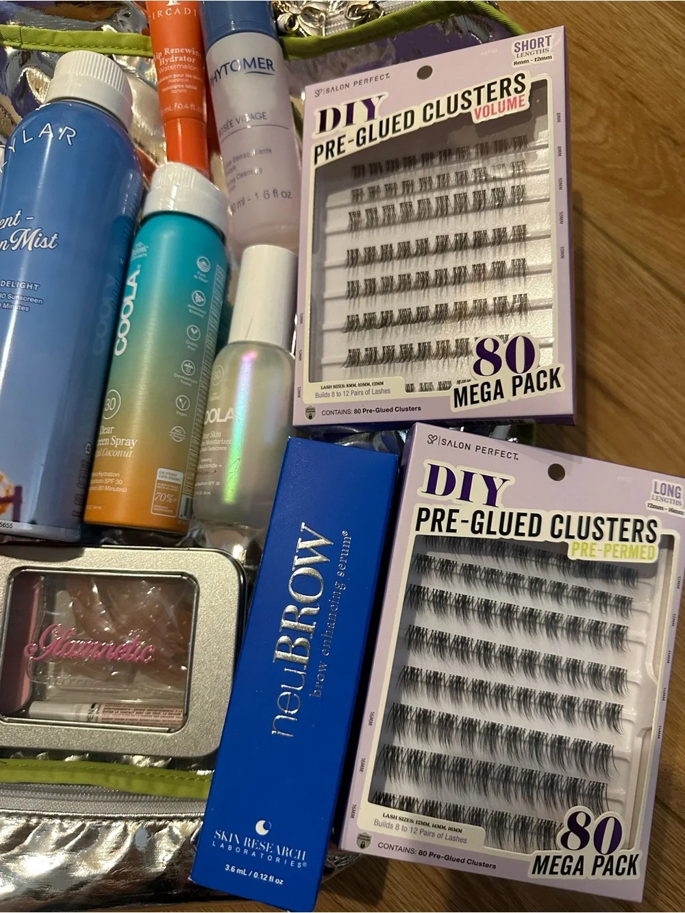 OLAPLEX Beauty Gift Set with Silver Holographic Bag and bundle